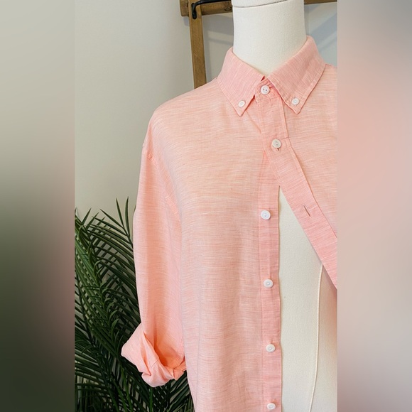J. Crew Men's Light Coral Button-Down Shirt - Picture 5 of 10